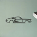 MUSTANG GT390 Classic Silhouette Metal Wall Art - Tinvibe