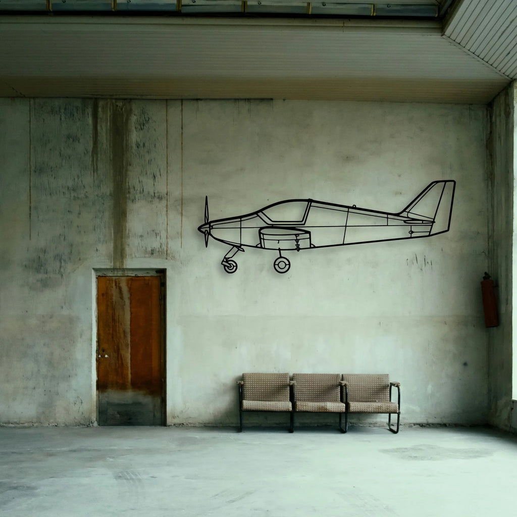 03 Loiret Classic Aircraft Silhouette Metal Wall Art - Tinvibe