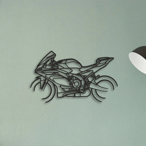 2025 Yamaha YZF R9 Classic Motorcycle Silhouette Metal Wall Art - Tinvibe