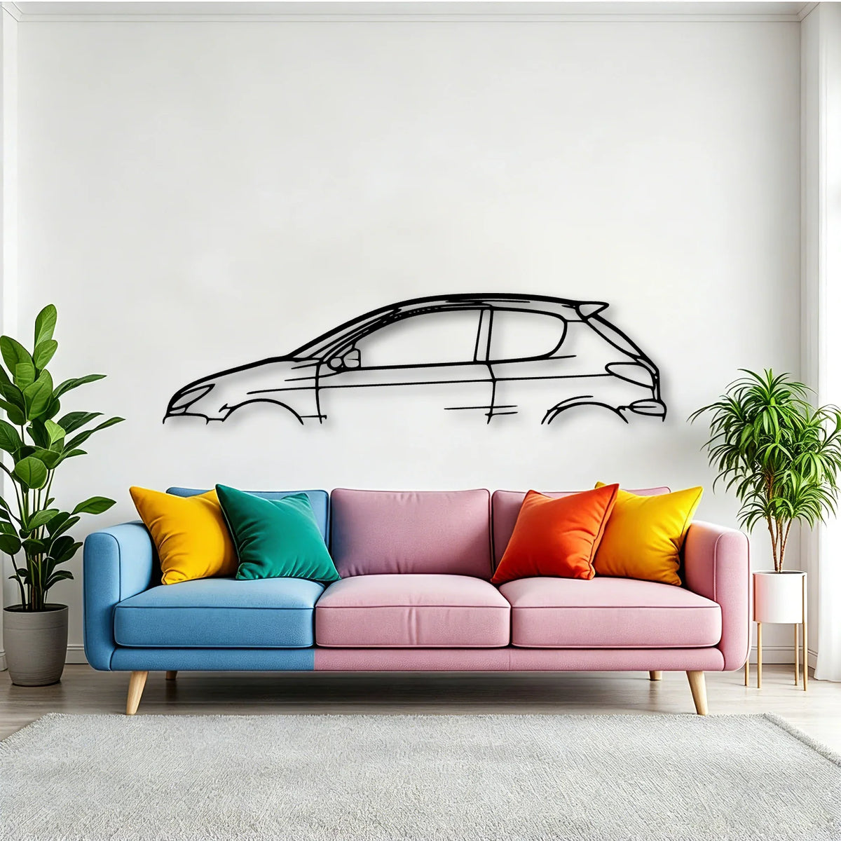 206 Classic Silhouette Metal Wall Art - Tinvibe