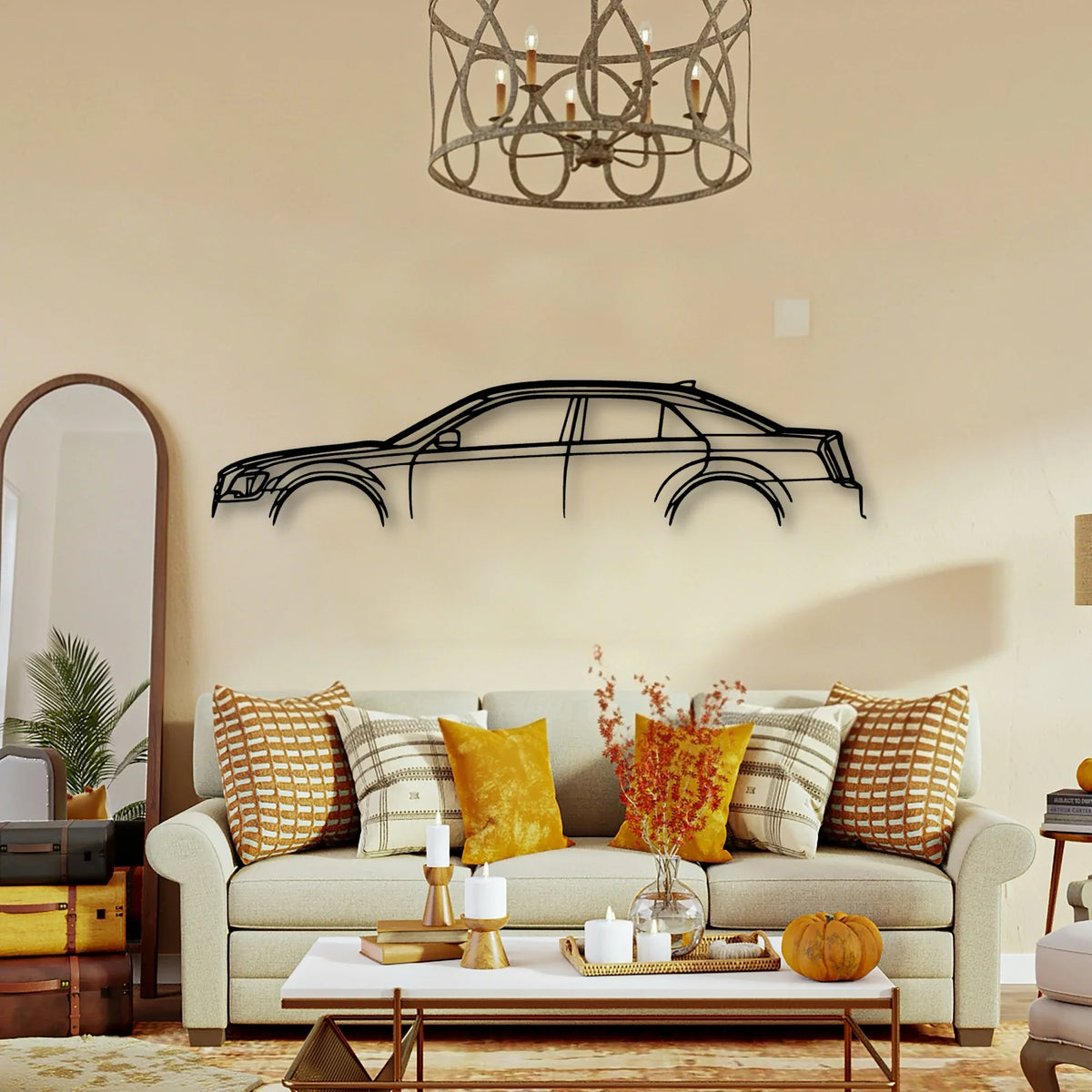 300 S 2016 Classic Silhouette Metal Wall Art - Tinvibe