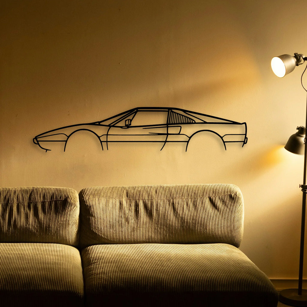 308 GTSI 1980 Classic Silhouette Metal Wall Art - Tinvibe