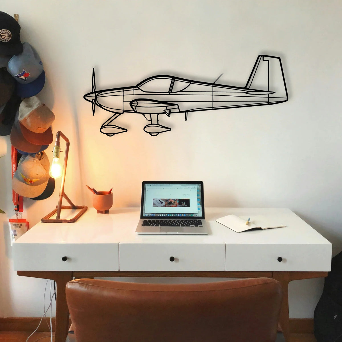310R 2 Classic Aircraft Silhouette Metal Wall Art - Tinvibe