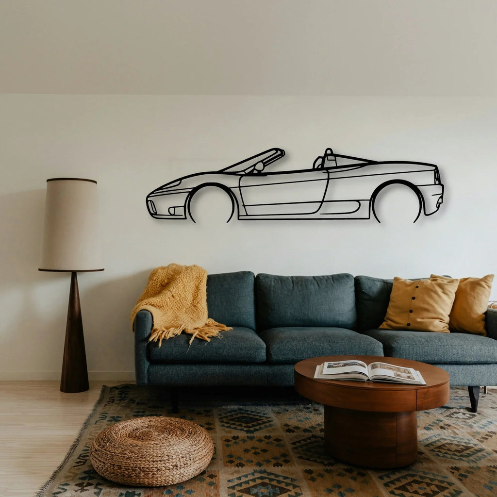 360 Spyder Classic Silhouette Metal Wall Art - Tinvibe