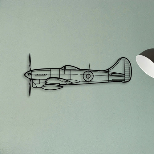 412EP Classic Aircraft Silhouette Metal Wall Art - Tinvibe