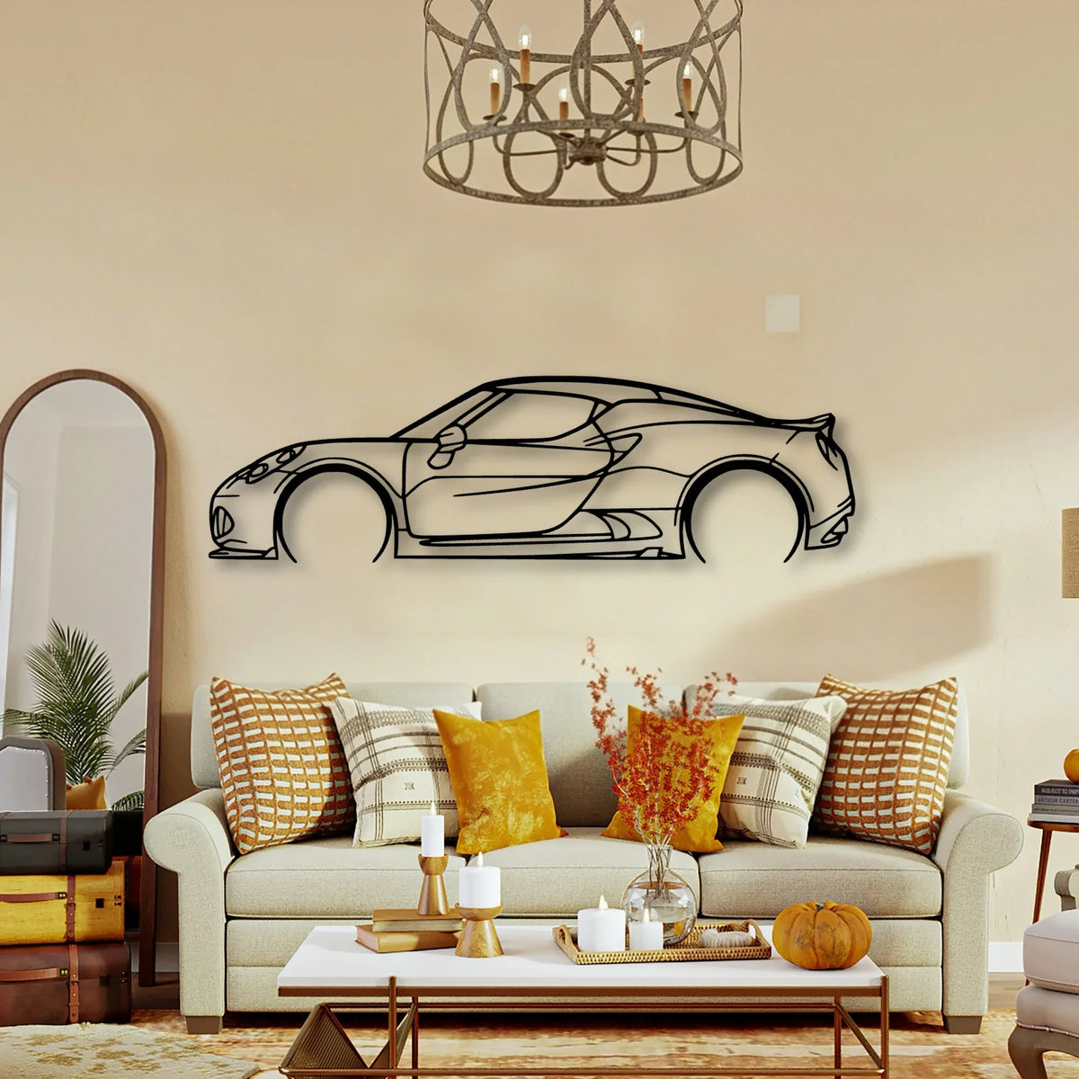 4C Classic Silhouette Metal Wall Art - Tinvibe