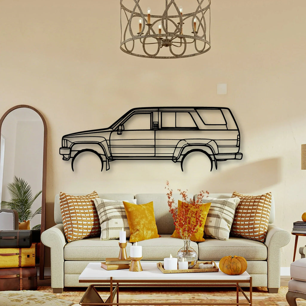 4Runner 1989 Classic Silhouette Metal Wall Art - Tinvibe