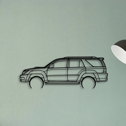 4Runner 2003 Classic Silhouette Metal Wall Art - Tinvibe