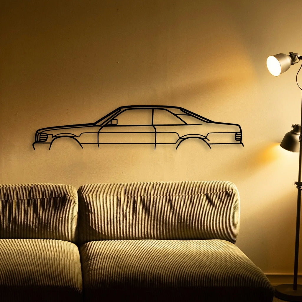 500 SEC AMG Classic Silhouette Metal Wall Art - Tinvibe