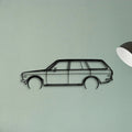 510 1972 Wagon Classic Silhouette Metal Wall Art - Tinvibe