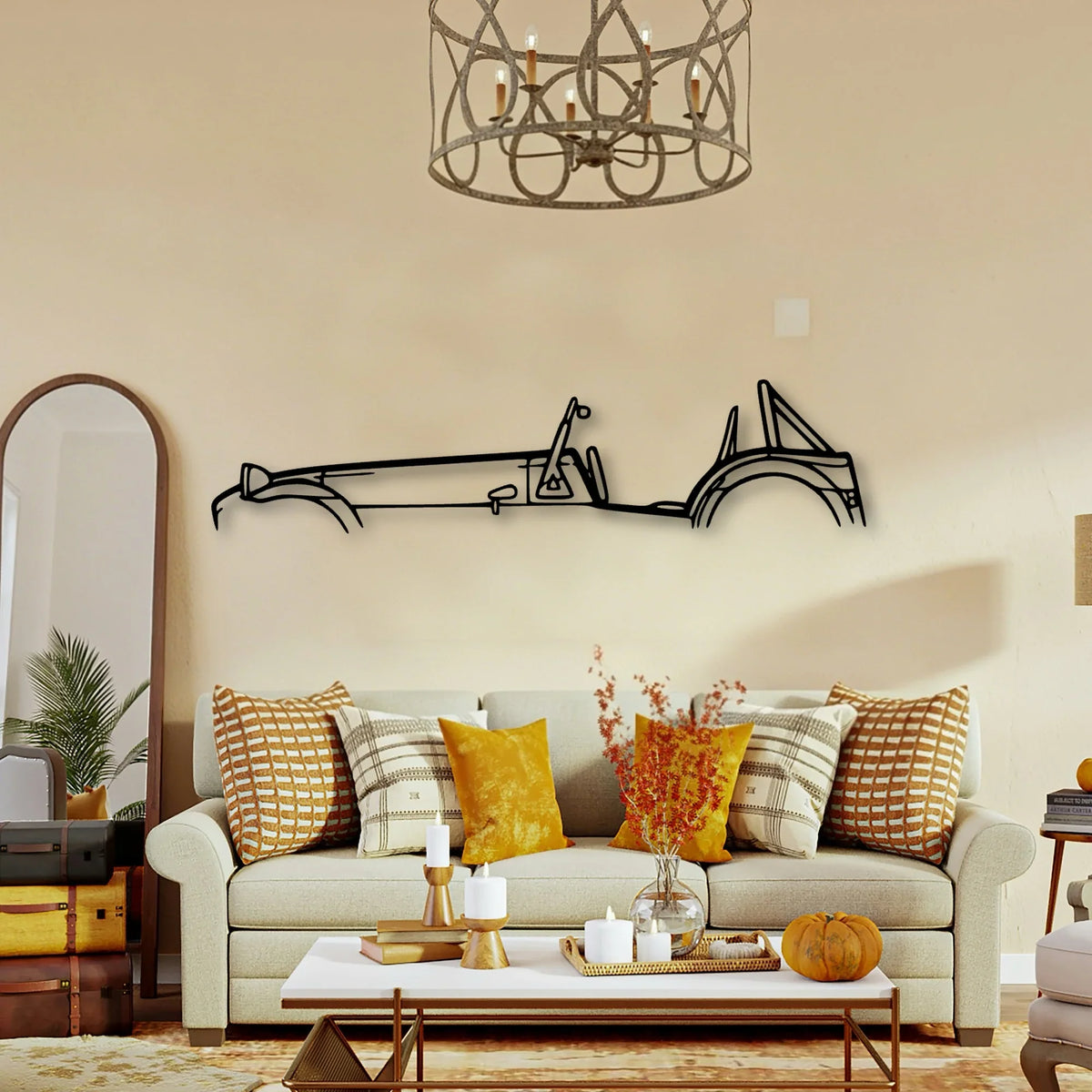 620R 2013 Classic Silhouette Metal Wall Art - Tinvibe