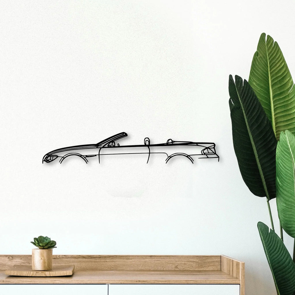 6 Series Convertible Classic Silhouette Metal Wall Art - Tinvibe