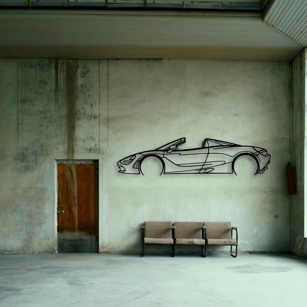 720S Spyder 2018 Classic Silhouette Metal Wall Art - Tinvibe