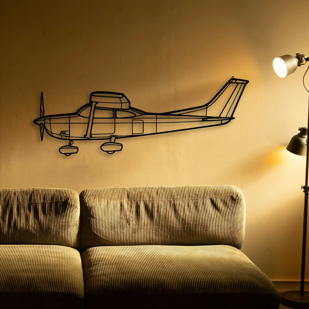 747 800 Classic Aircraft Silhouette Metal Wall Art - Tinvibe