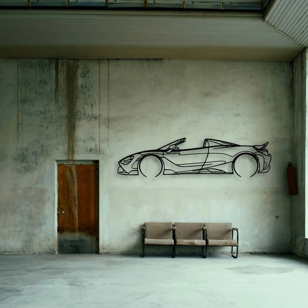 765 LT 2 Classic Silhouette Metal Wall Art - Tinvibe