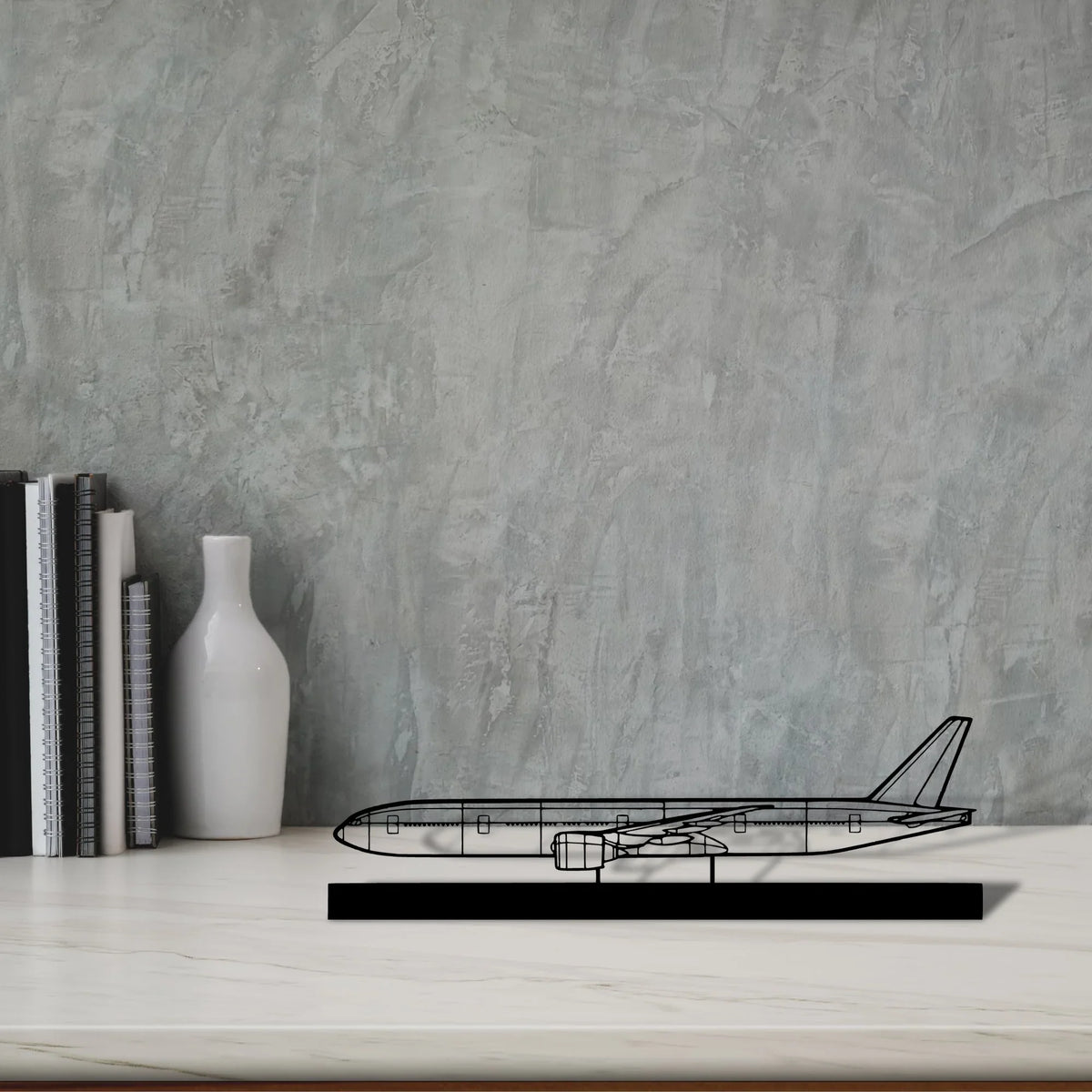 777-300er-4 Silhouette Metal Art Stand - Tinvibe