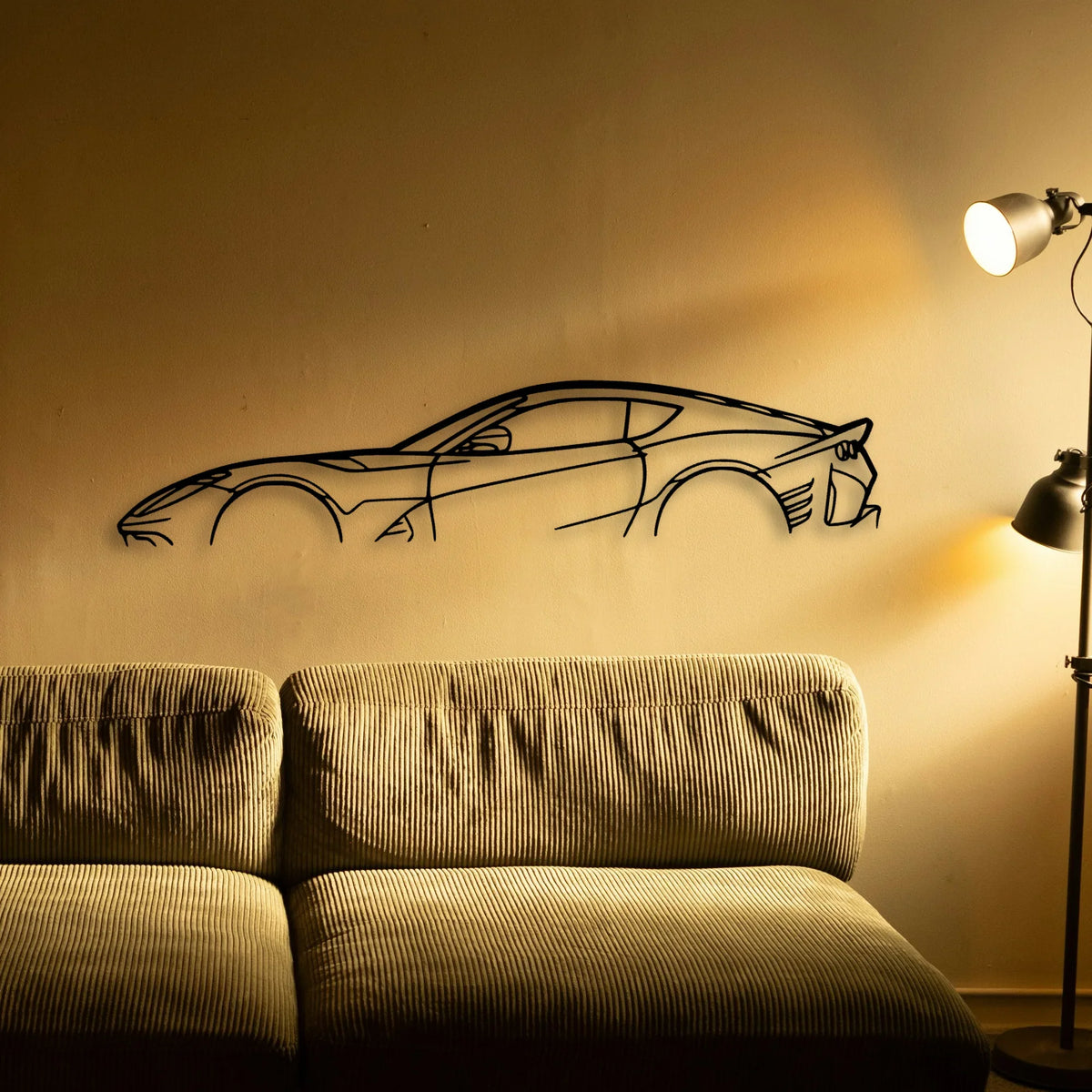 812 Competizione Classic Silhouette Metal Wall Art - Tinvibe