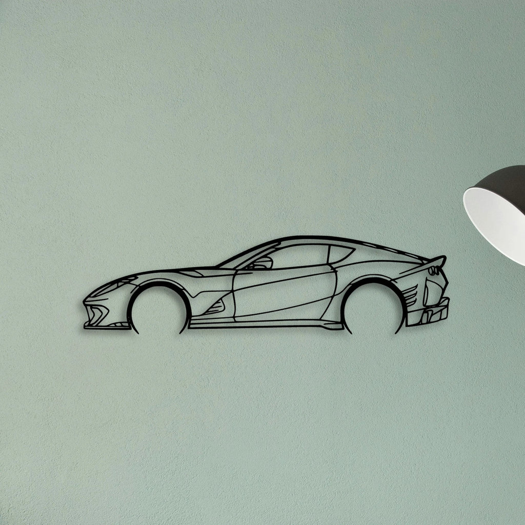 812 F12 Classic Silhouette Metal Wall Art - Tinvibe