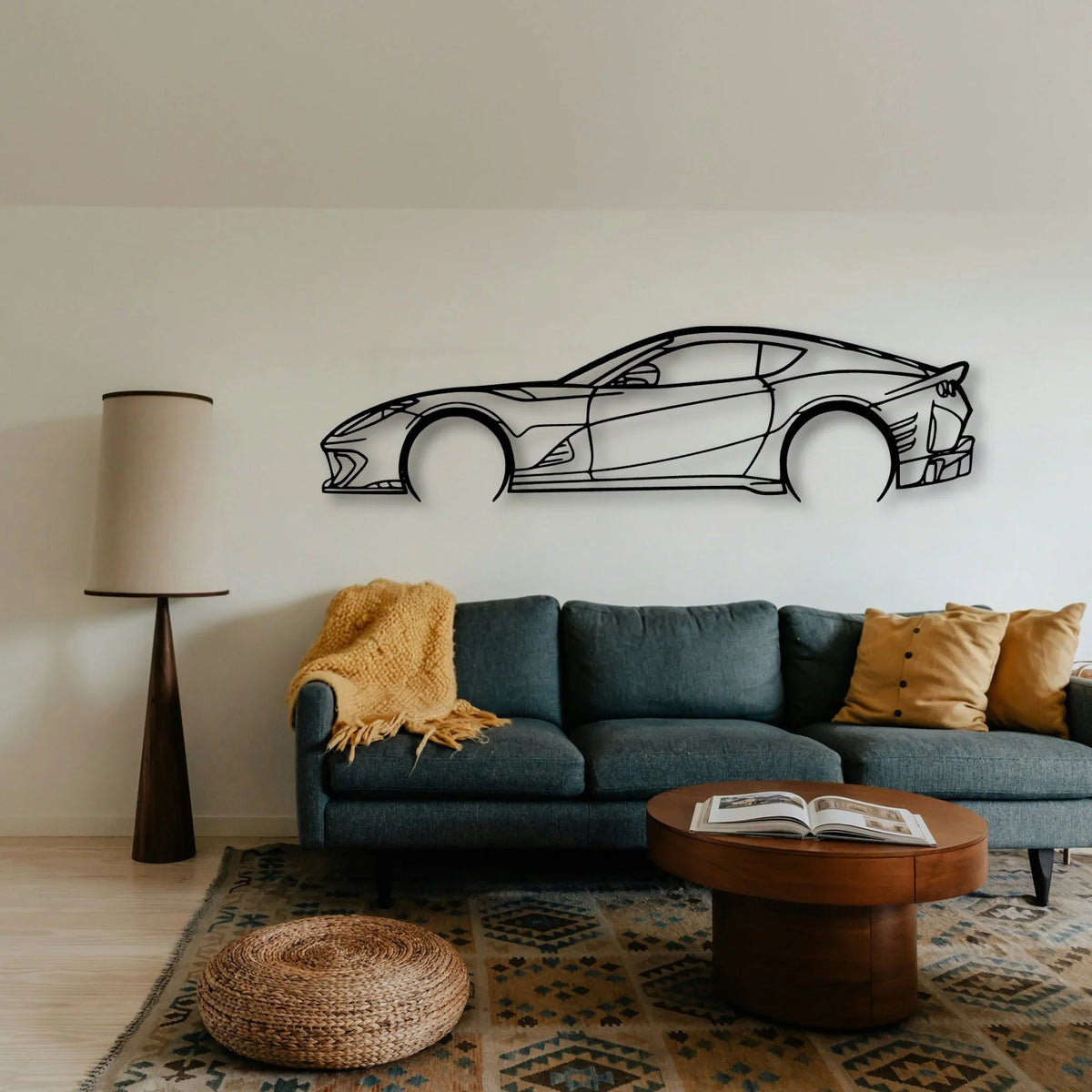 812 F12 Classic Silhouette Metal Wall Art - Tinvibe