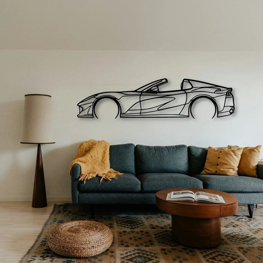 812 GTS 2 Classic Silhouette Metal Wall Art - Tinvibe