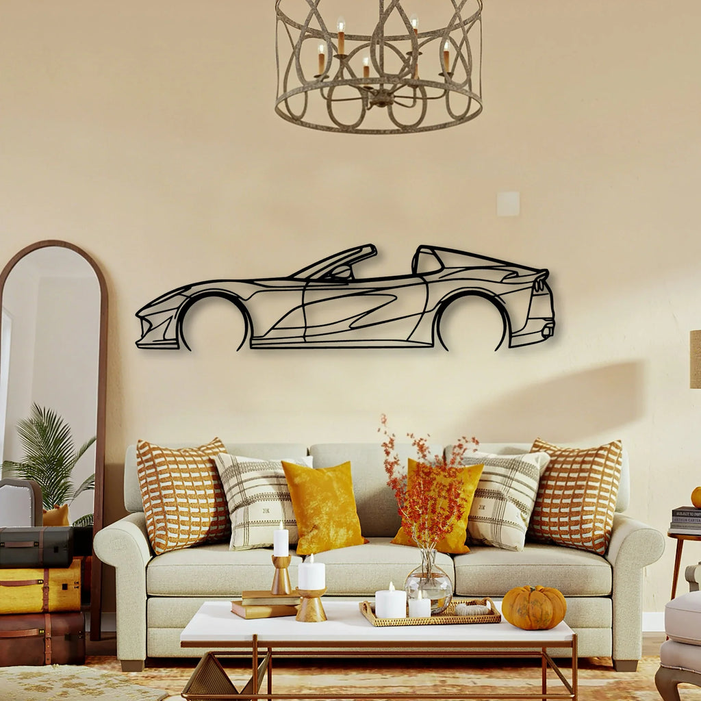 812 GTS 2 Classic Silhouette Metal Wall Art - Tinvibe