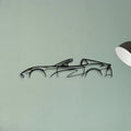 812 GTS Spider Classic Silhouette Metal Wall Art - Tinvibe