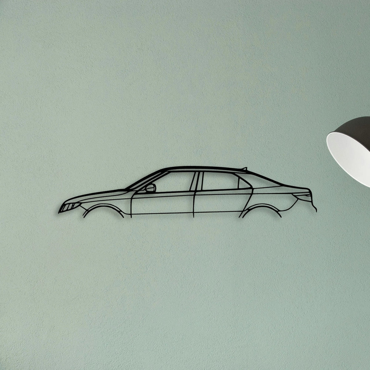9 5 2011 Classic Silhouette Metal Wall Art - Tinvibe