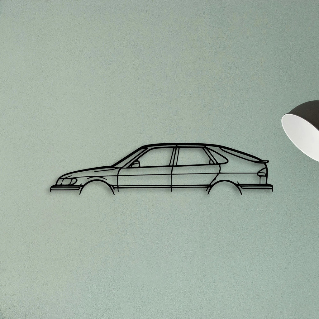 93 SE 2001 Classic Silhouette Metal Wall Art - Tinvibe