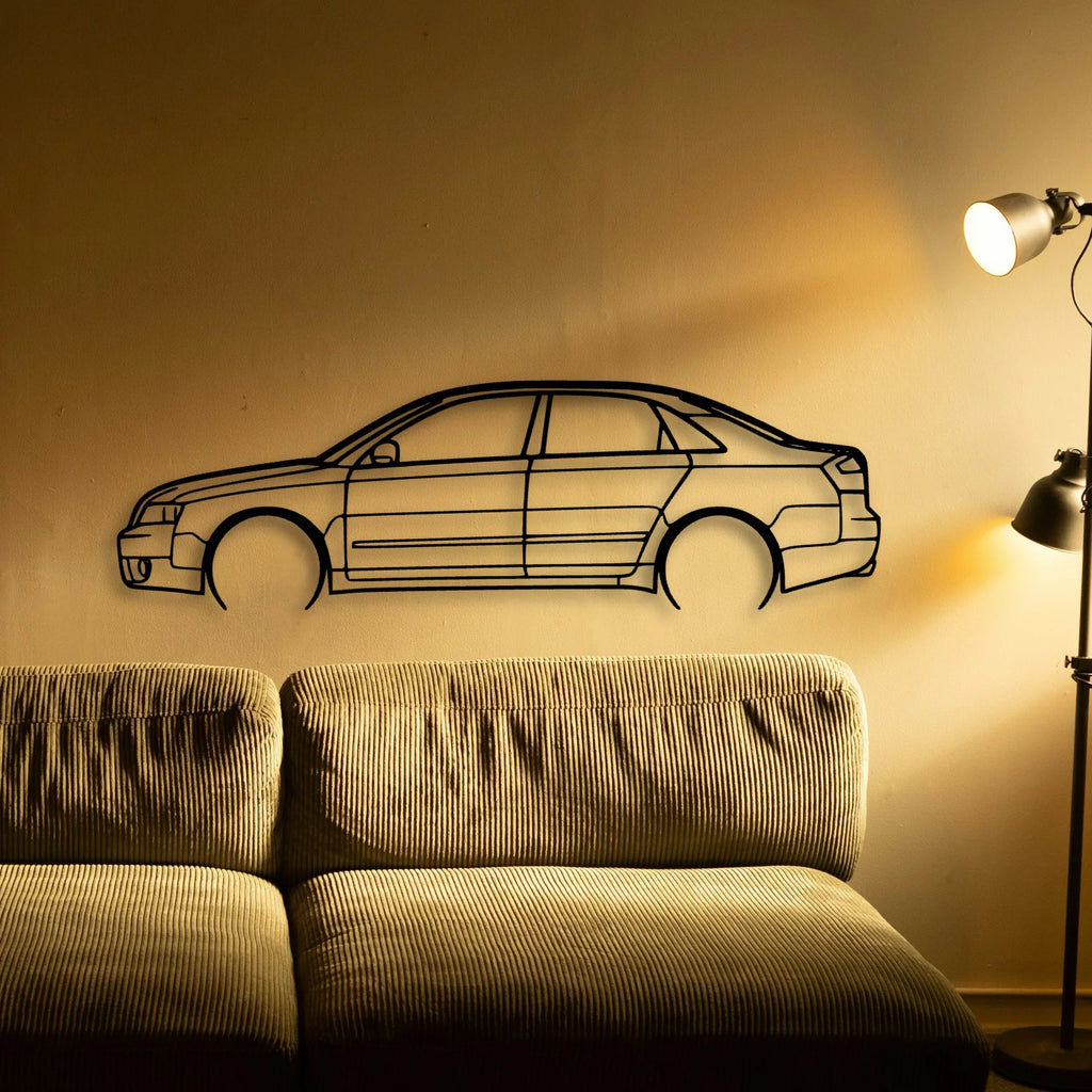A4 2004 Classic Silhouette Metal Wall Art - Tinvibe