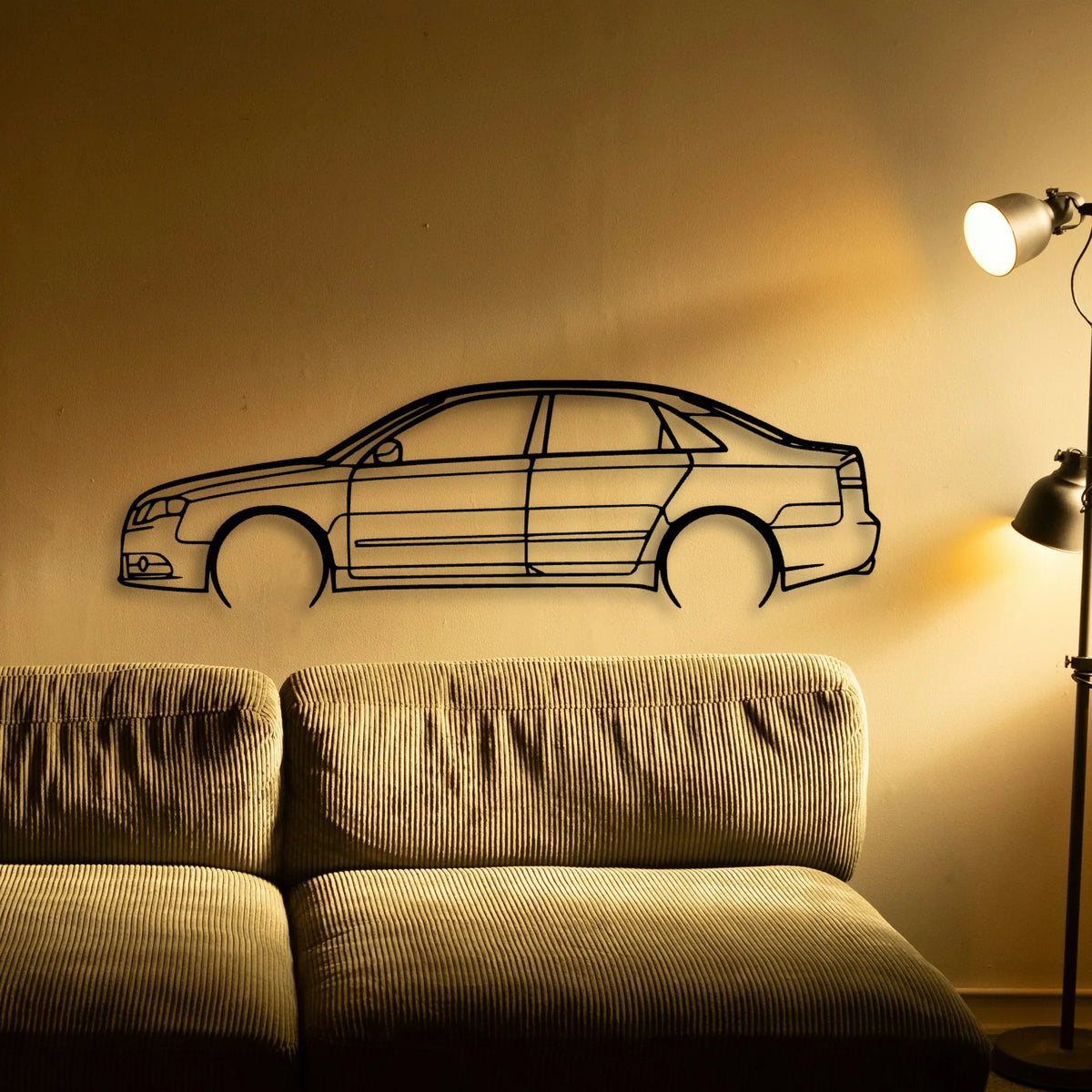 A4 2007 Classic Silhouette Metal Wall Art - Tinvibe
