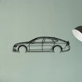 A7 Sportback MK1 2 Classic Silhouette Metal Wall Art - Tinvibe