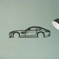AMG GTS 2016 Classic Silhouette Metal Wall Art - Tinvibe