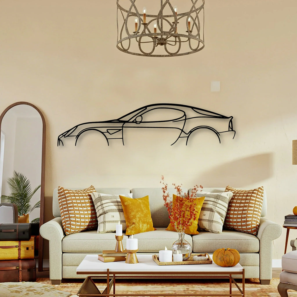 Alfa 8C Classic Silhouette Metal Wall Art - Tinvibe