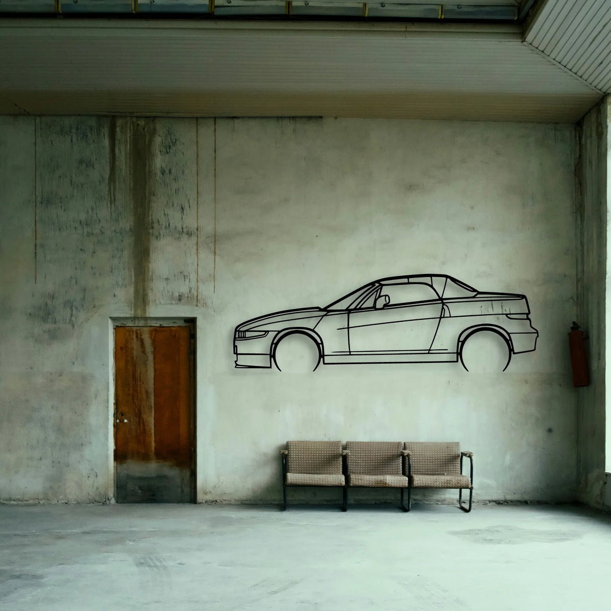 Alfa RZ Classic Silhouette Metal Wall Art - Tinvibe
