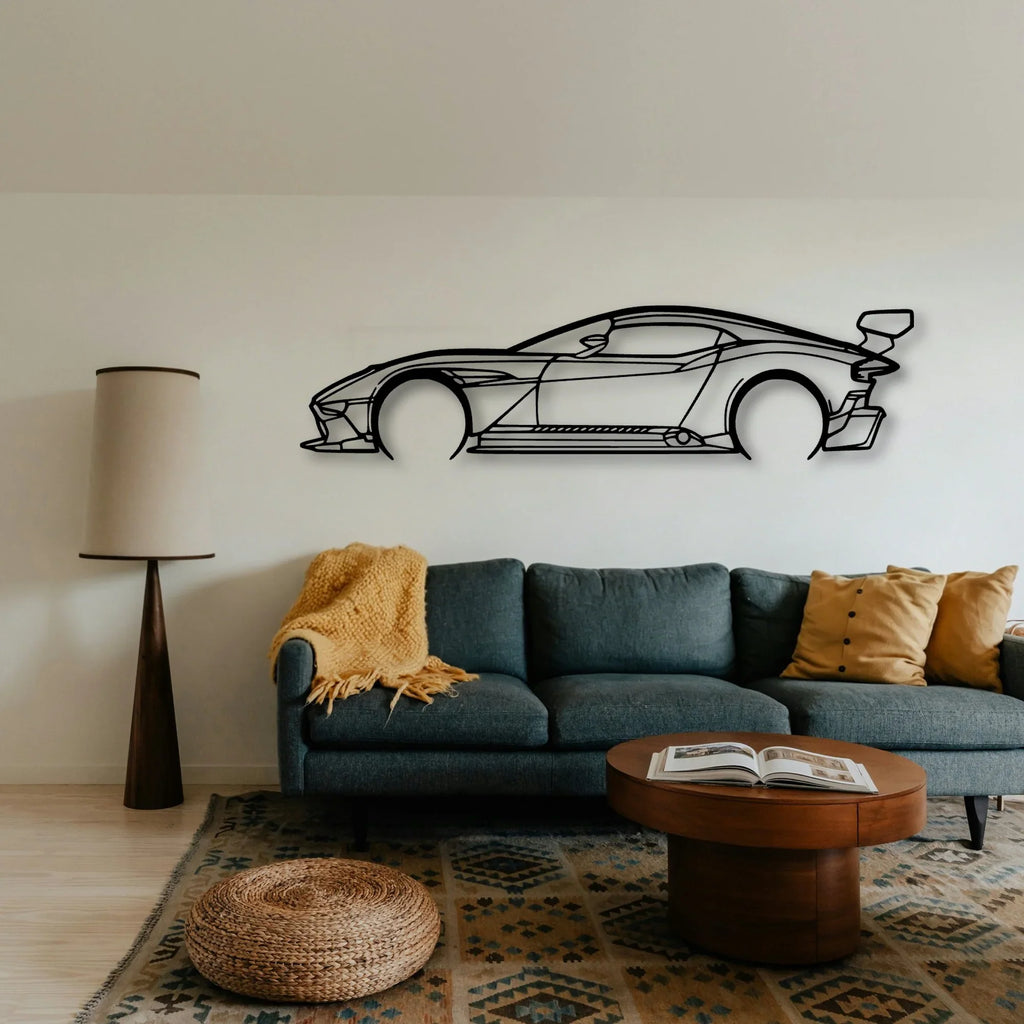Aston Vulcan Classic Silhouette Metal Wall Art - Tinvibe