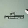 C10 1966 Classic Silhouette Metal Wall Art - Tinvibe