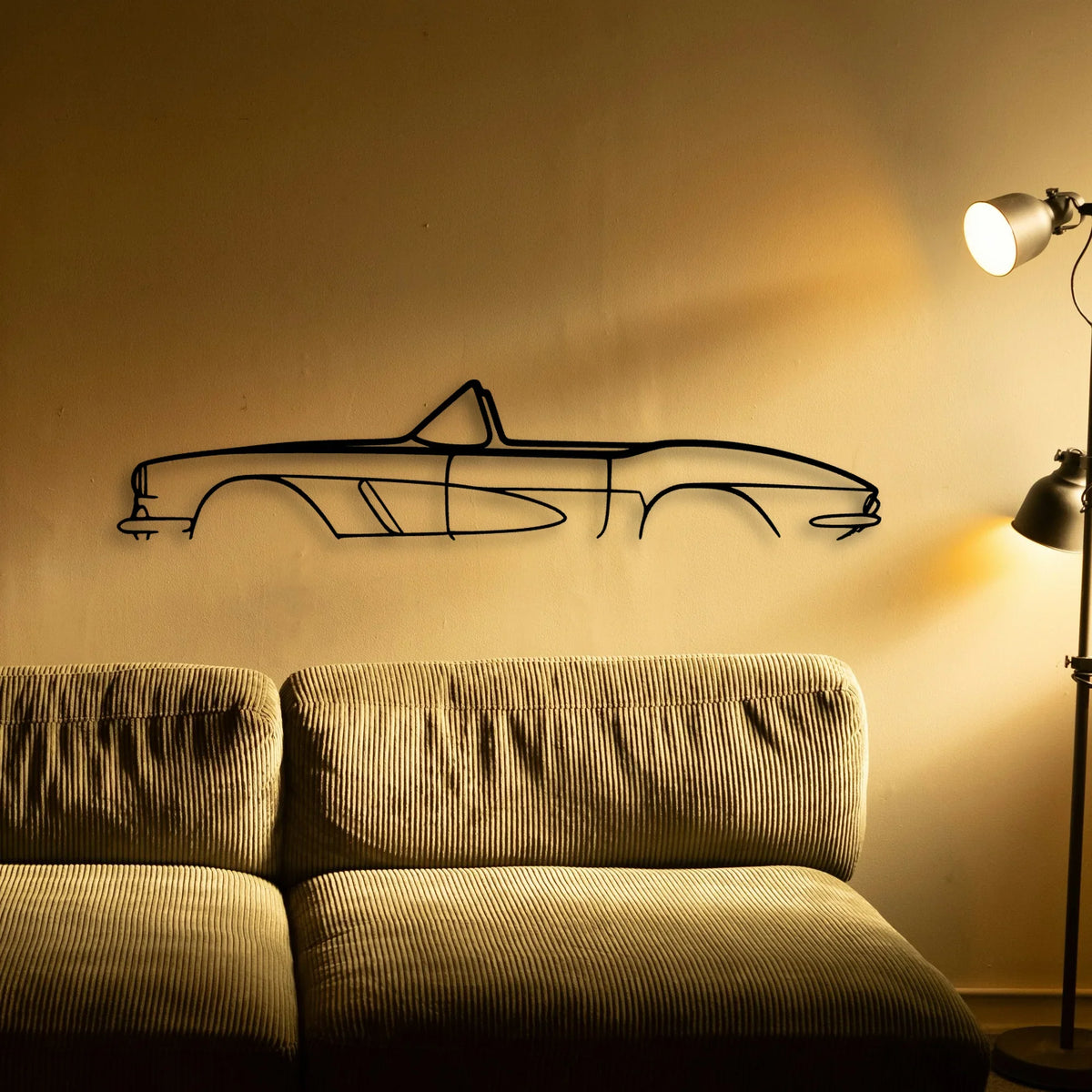 C1 1962 Classic Silhouette Metal Wall Art - Tinvibe
