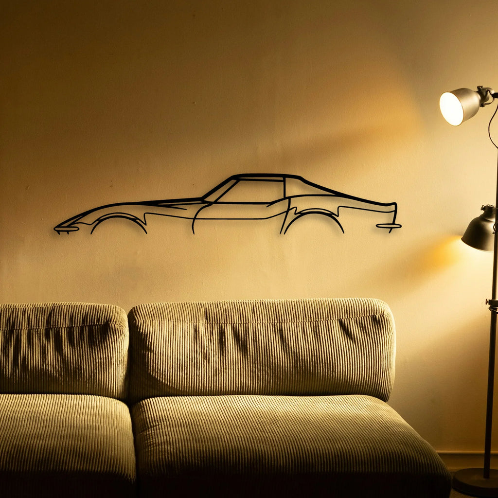 C3 1970 Classic Silhouette Metal Wall Art - Tinvibe