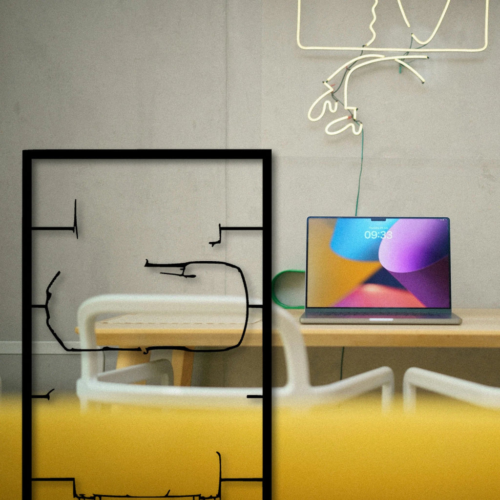 C7 Frame Classic Silhouette Metal Wall Art - Tinvibe