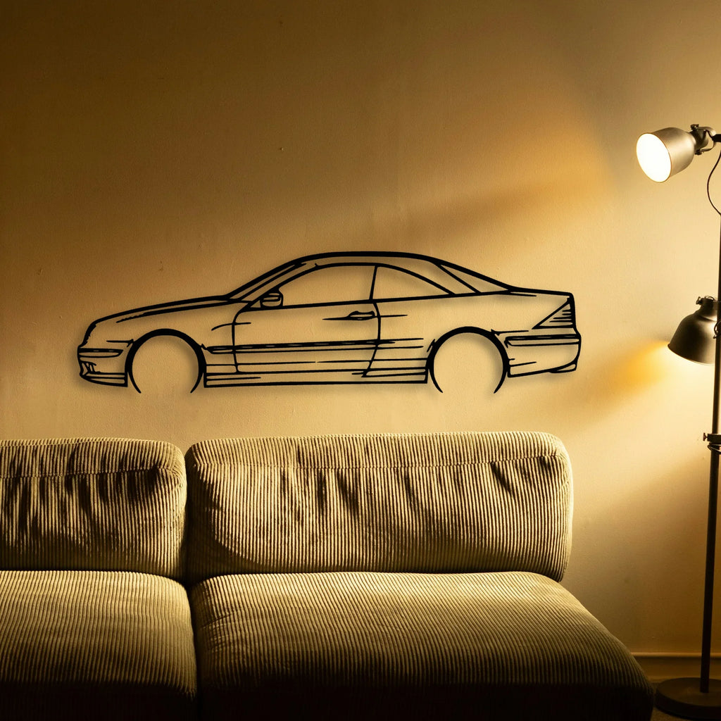 CL55 AMG 2004 Classic Silhouette Metal Wall Art - Tinvibe