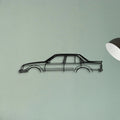 Commodore VC Brock Classic Silhouette Metal Wall Art - Tinvibe