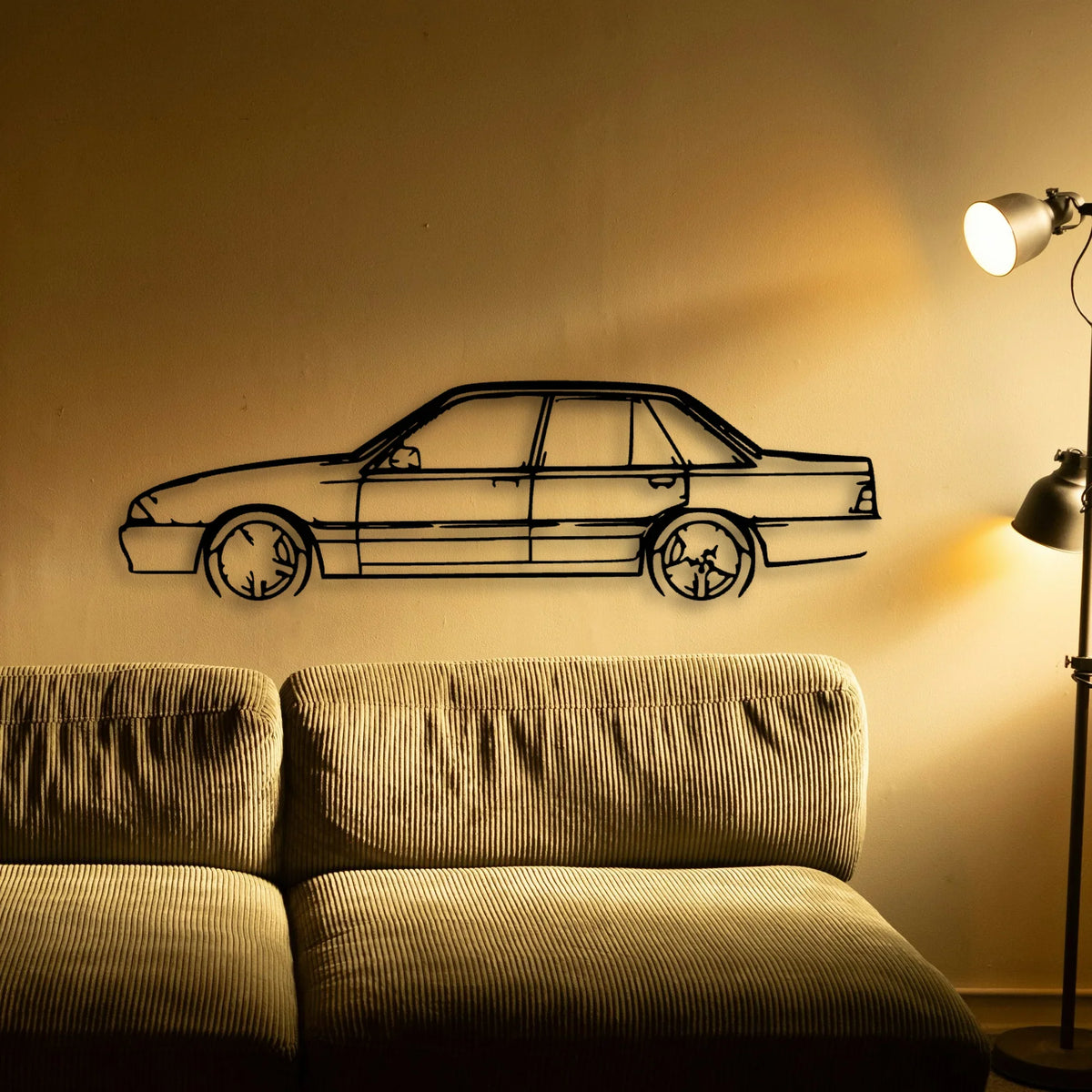 Commodore VL Classic Silhouette Metal Wall Art - Tinvibe