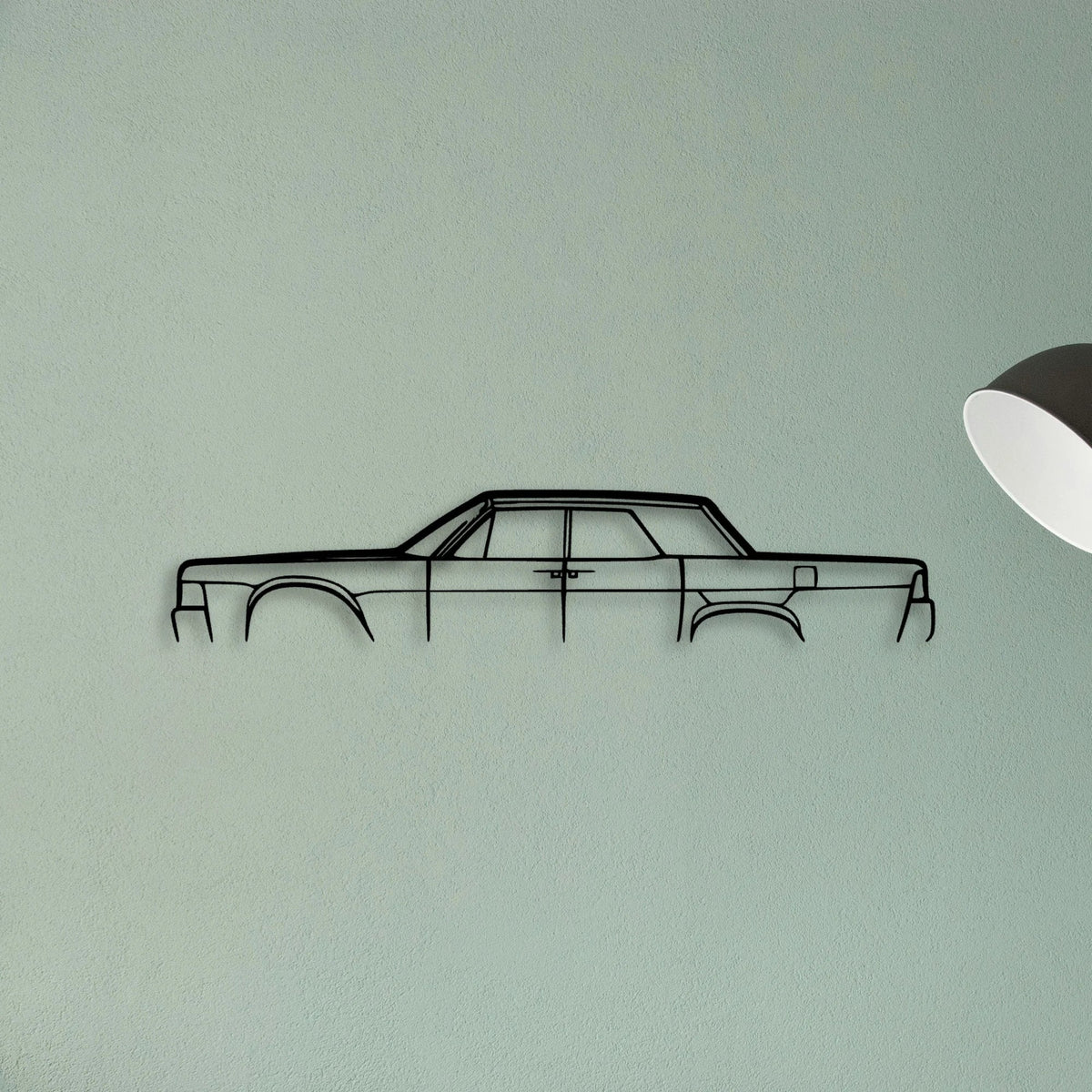 Continental Sedan Classic Silhouette Metal Wall Art - Tinvibe
