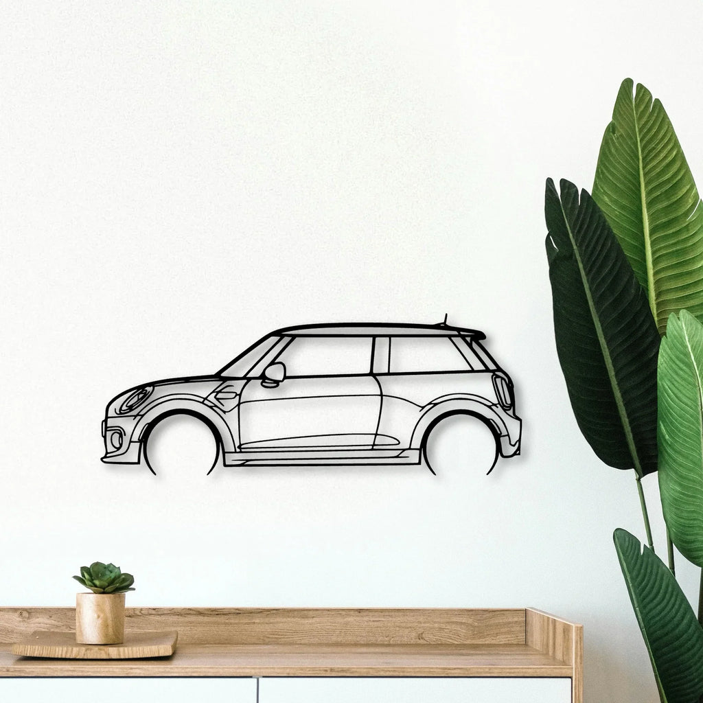 Cooper S 2015 Classic Silhouette Metal Wall Art - Tinvibe