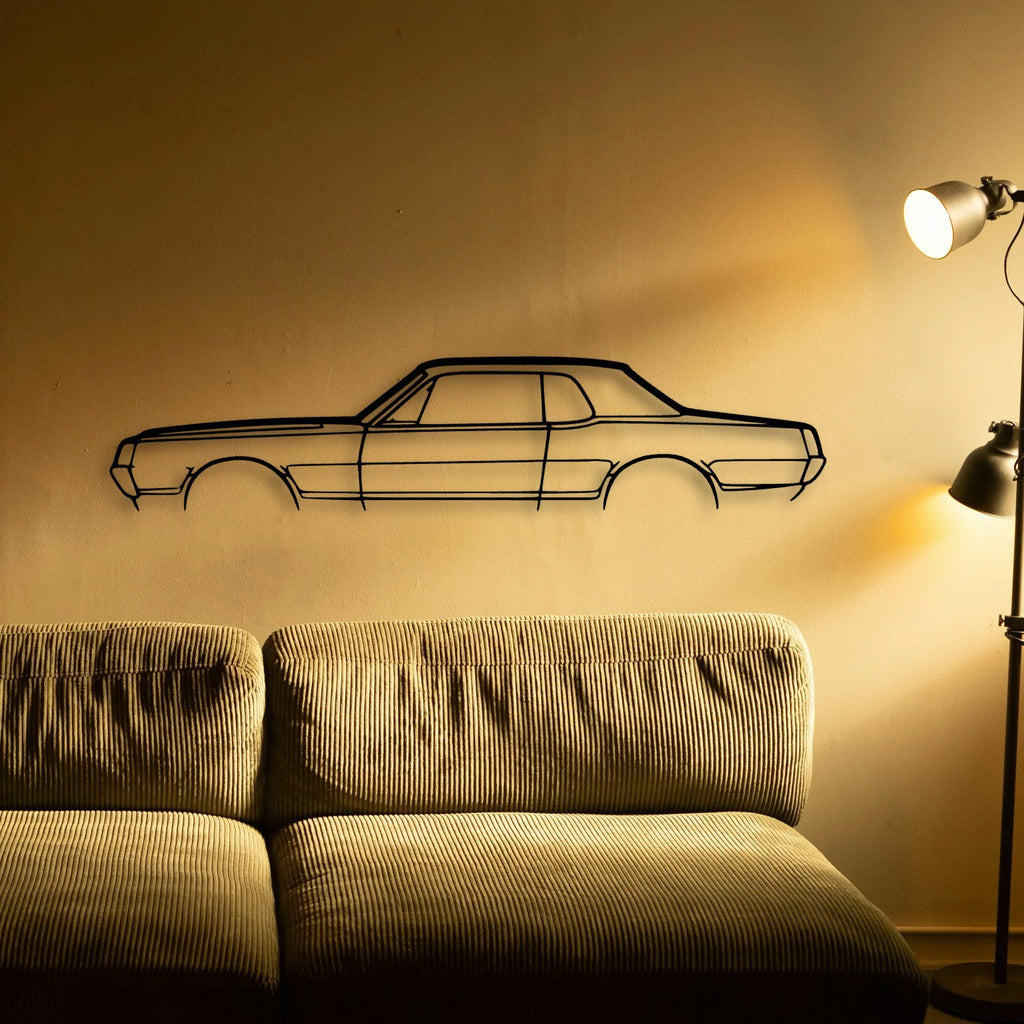 Cougar 1967 Classic Silhouette Metal Wall Art - Tinvibe