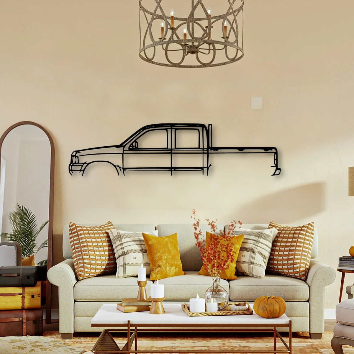 Courier 2003 Classic Silhouette Metal Wall Art - Tinvibe