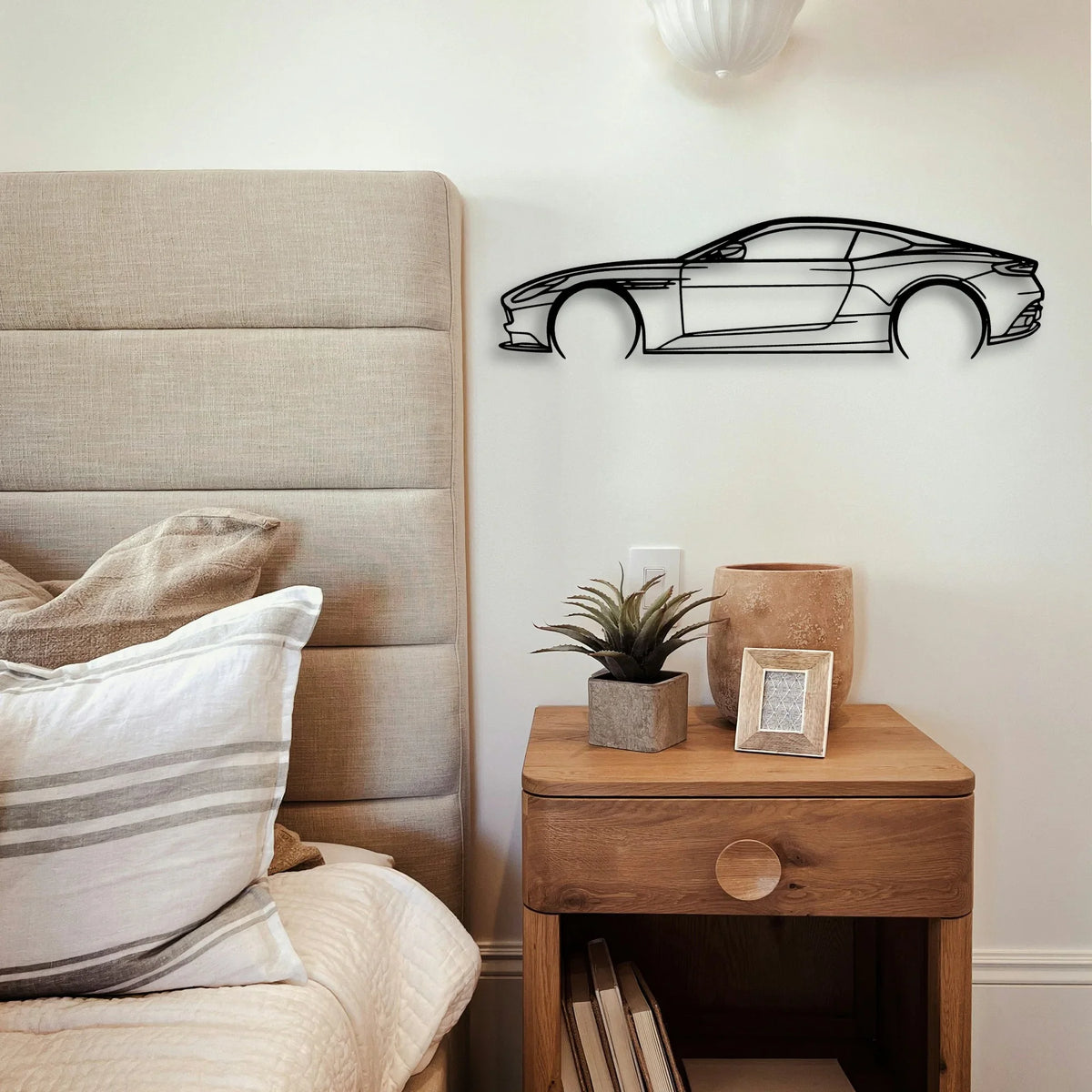 DB11 2018 2 Classic Silhouette Metal Wall Art - Tinvibe