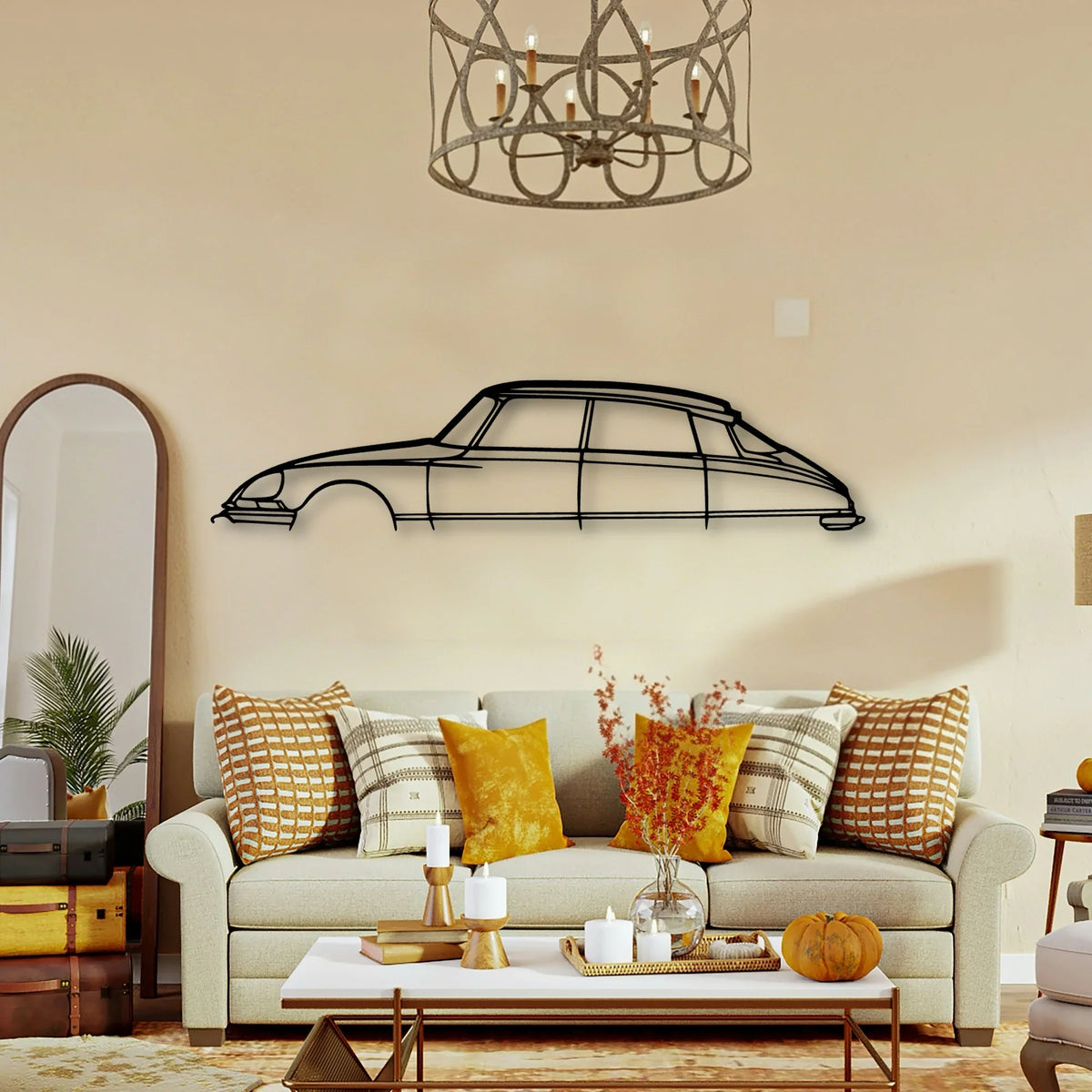 DS 1969 Classic Silhouette Metal Wall Art - Tinvibe