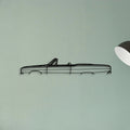 Dart Convertible 1969 Classic Silhouette Metal Wall Art - Tinvibe