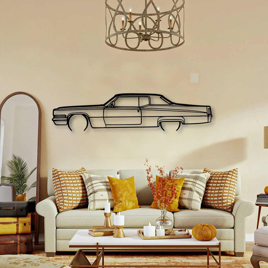 Deville 1970 Classic Silhouette Metal Wall Art - Tinvibe